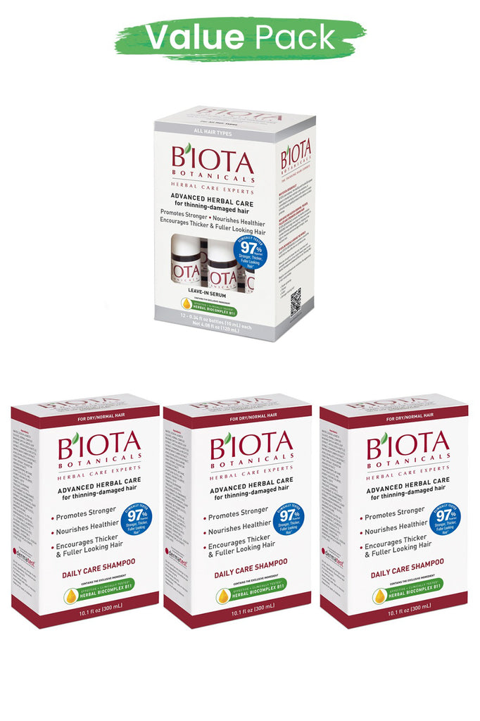 Biota Value Pack 3 (3 Shampoo and 1 Serum)